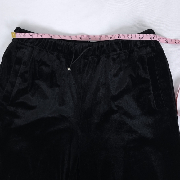 Zara Wide Leg Trouser draw string velvet pants NWT size M - Picture 3 of 7